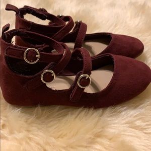 Toddler Maroon Ballet Flats